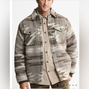 NWT Jachs Sherpa Linef Wool Blend Jacket Stone Aztec